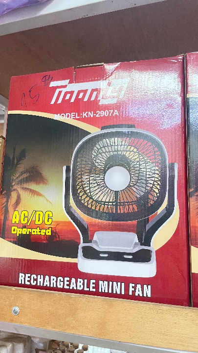 Rechargeable battery mini fan